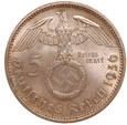 Niemcy. III Rzesza, 5 Reichsmark 1936 A Hindenburg H'K Ag