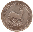 RPA, 5 shillings 1950 Jerzy VI Ag