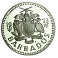 Barbados, 5 Dolarów 1973 Fontanna Ag