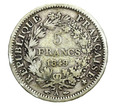 Francja, 5 Franków 1849 Herkules Ag