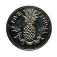 Bahamy, 5 Centów 1975 Ananas
