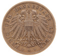 Niemcy. Kaiserreich, Lubeka, 3 Marki 1908 Ag