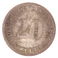 Niemcy. Kaiserreich, 20 Pfennig 1876 E