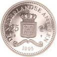 Antyle Holenderskie, 25 guldenów, 1995 Podnoszenie Ciężarów Ag