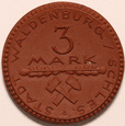 Waldenburg - Wałbrzych, 3 Marki 1922 Porcelana Miśnia