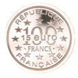 Francja, 100 Franków / 15 Euro 1996 Grand Place Ag