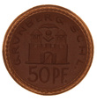 Grunberg - Zielona Góra, 50 Pfennig 1921 Porcelana Miśnia