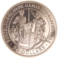 Cook Islands, 50 Dolarów 1989 Olimpiada Sport Ag