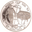 Tokelau, 5 Dolarów 1994 Mundial Piłka Nożna Sport Ag