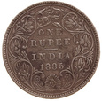 Indie, Rupia 1885 Wiktoria Ag