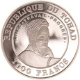 Czad, 1000 Francs 2002 Mundial Piłka Nożna Sport Ag
