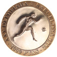 Hiszpania, 2000 Pesetas 1990 Olimpiada Sport Biegacz Ag 