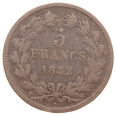 Francja, 5 Franków 1832 Ludwik Filip I Ag