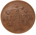 Julich Berg, 1/2 Stuber 1774 Karol