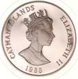 Cayman Islands, 5 Dollars 1988 Fregaty Marynistyka Ag