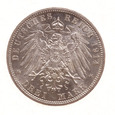 Niemcy. Kaiserreich, Anhalt, 3 Marki 1914 Parka Ag
