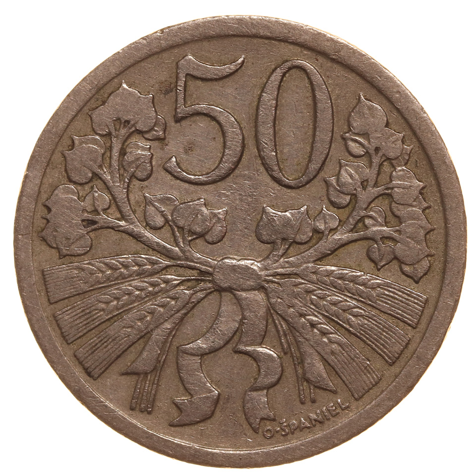 Czechosłowacja, 50 Halerzy 1926 Rzadka