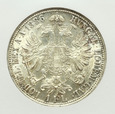 Austria, Floren 1886 Franciszek Józef Ag Grading GCN MS65