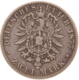 Niemcy. Kaiserreich, Mecklenburg Strelitz, 2 Marki 1877 