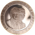 Hiszpania, 2000 Pesetas 1990 Olimpiada Sport Marynistyka Łódka Ag 