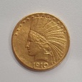 Złota moneta 10 dolarów Indianin 1910 D