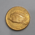 Złota moneta 20 dolarów Saint Gaudens 1908 