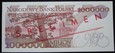 WZÓR 1000000 złotych 1991 seria A Władysław Reymont UNC