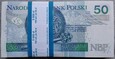 50 złotych 2012 seria AA paczka bankowa 100szt