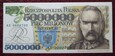 5000000 złotych 1995 Piłsudski  seria AE UNC