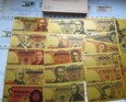 Repliki Polskich Banknotów Zdenominowanych w 1995r  pozłacane