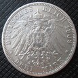 3 marki 1909 G Badenia Fryderyk II