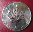Kanada 5 dolarów 2002 uncja srebra