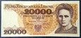 20000 złotych 1989 Maria Skłodowska-Curie  seria U