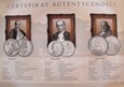 Watykan Sześciu Papieży XX wieku  zestaw srebrnych monet