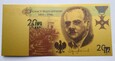 Repliki Banknotów Testowych wydanych przez PWPW pozłacane