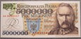 5000000 złotych 1995 Piłsudski   seria AA 