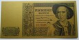 Repliki Polskich Banknotów Obiegowych z lat 1939-1945  pozłacane