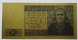 Repliki Polskich Banknotów Obiegowych z lat 1939-1945  pozłacane