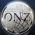 20 złotych ONZ 1995r.