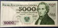 5000 złotych 1982 Fryderyk Chopin seria N