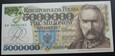 5000000 złotych 1995 Piłsudski   seria AF 0000202 UNC