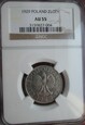 1 złoty 1929  NGC AU55