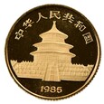 1/10 oz Au - 10 juanów - Chiny Panda - 1985 rok (38)