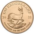 1/10 oz Au - Krugerrand - 2021 rok