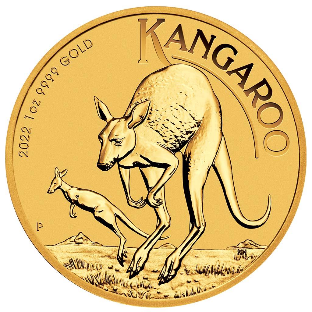 1 oz Au - 100 $ Australijski Kangur - 2022 rok