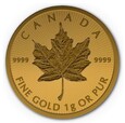 Kanada - 50 Centów - Liść Klonu 2020 - 1 gram Au