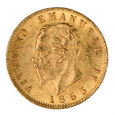 Włochy - Wiktor Emanuel II - 20 lirów 1863 (z10)