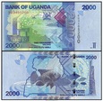 UGANDA - 2000 SZYLINGÓW - 2017 UNC