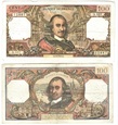 Francja, 100 Francs, Corneille, 1971 stan VF VF+