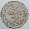 320. Finlandia - 1 markka - 1890r.-(Ag)